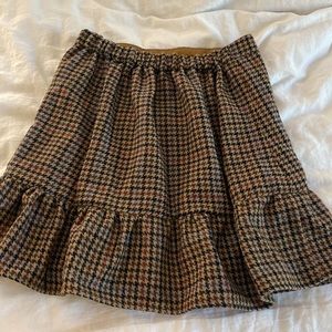 Jcrew Factory houndstooth skirt